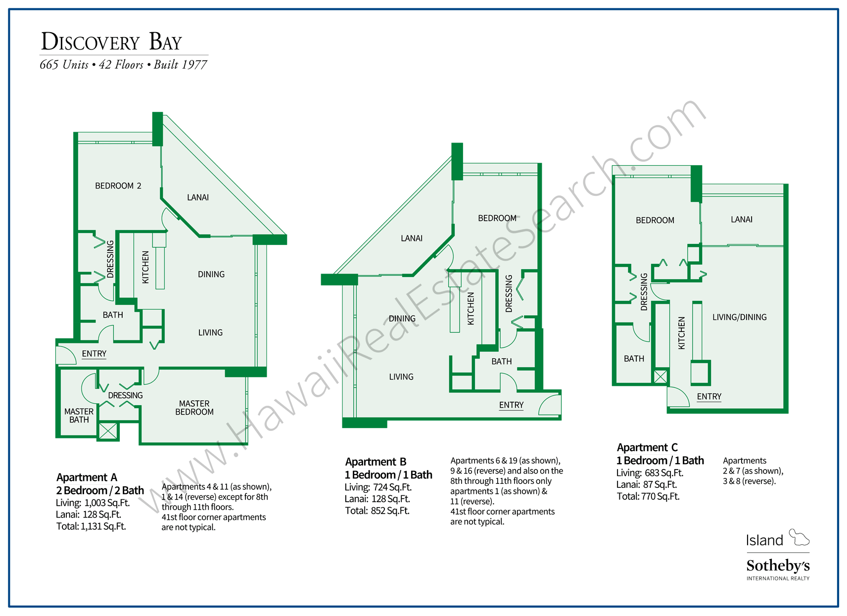 Discovery Bay Floor Plans